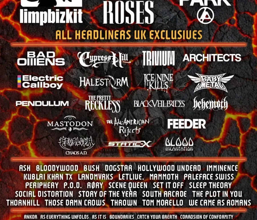 Download Festival 2026 : Limp Bizkit, Guns N' Roses et Linkin Park en têtes d'affiche d'une programmation explosive 1 Download Festival 2026 : Limp Bizkit, Guns N' Roses et Linkin Park en têtes d'affiche d'une programmation explosive