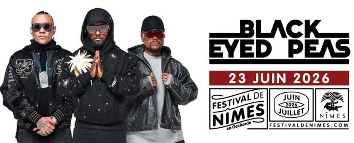 Black Eyed Peas au Festival de Nîmes : un retour attendu en 2026 1 Black Eyed Peas au Festival de Nîmes : un retour attendu en 2026