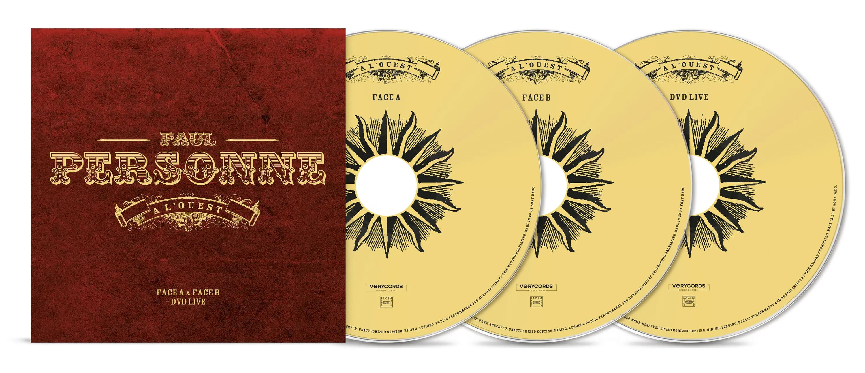 Paul Personne : coffret exclusif À L'Ouest, Face A & B + DVD Live
