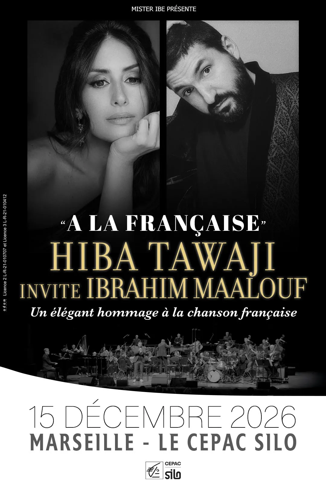 Hiba Tawaji et Ibrahim Maalouf : « À la française » au CEPAC Silo de Marseille en 2026