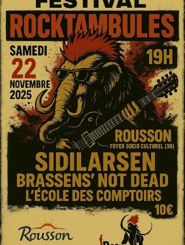 Rocktambules de Rousson : une soirée rock intense en novembre 2025