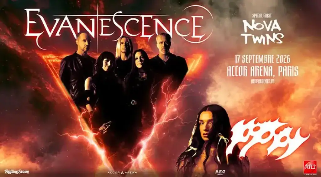 Evanescence annonce son grand retour à Paris avec un concert événement en 2026.