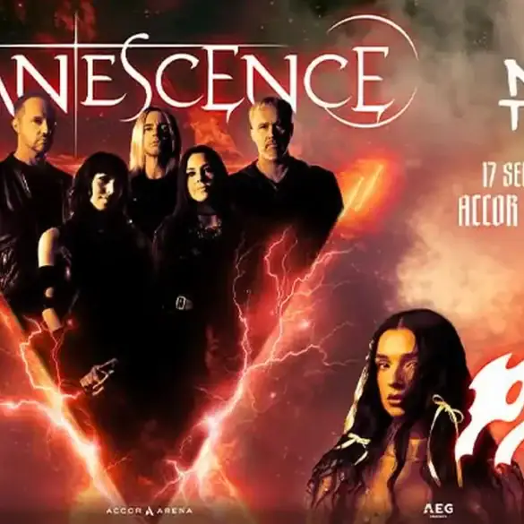 Evanescence annonce son grand retour à Paris avec un concert événement en 2026. 1 Evanescence annonce son grand retour à Paris avec un concert événement en 2026.