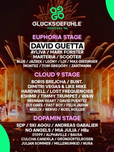 Glücksgefühle Festival 2026 : l'électro allemande fait la fête du 3 au 6 septembre 12 Glücksgefühle Festival 2026 : l'électro allemande fait la fête du 3 au 6 septembre