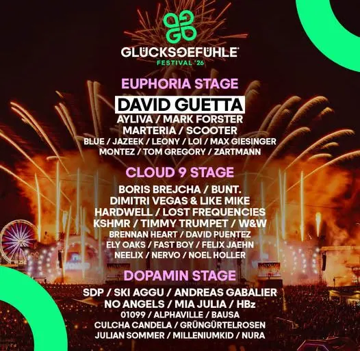 Glücksgefühle Festival 2026 : l'électro allemande fait la fête du 3 au 6 septembre 14 Glücksgefühle Festival 2026 : l'électro allemande fait la fête du 3 au 6 septembre