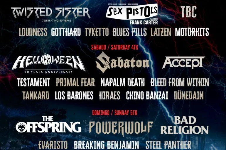Barcelona Rock Fest 2026 : Les Sex Pistols avec Frank Carter, Helloween et Twisted Sister pour une édition historique 6 Barcelona Rock Fest 2026 : Les Sex Pistols avec Frank Carter, Helloween et Twisted Sister pour une édition historique
