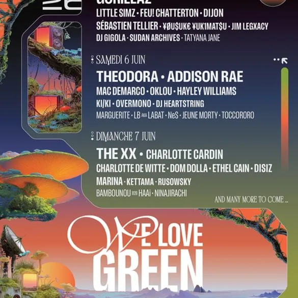 We Love Green 2026 : Le Line-Up Dévoilé avec Gorillaz et The xx 2 We Love Green 2026 : Le Line-Up Dévoilé avec Gorillaz et The xx