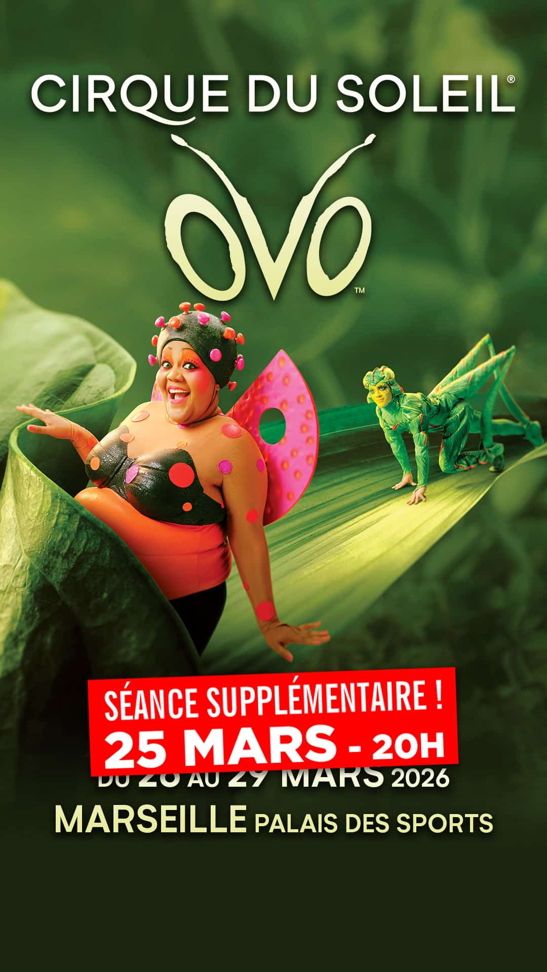 OVO Cirque du Soleil à Marseille en mars 2026