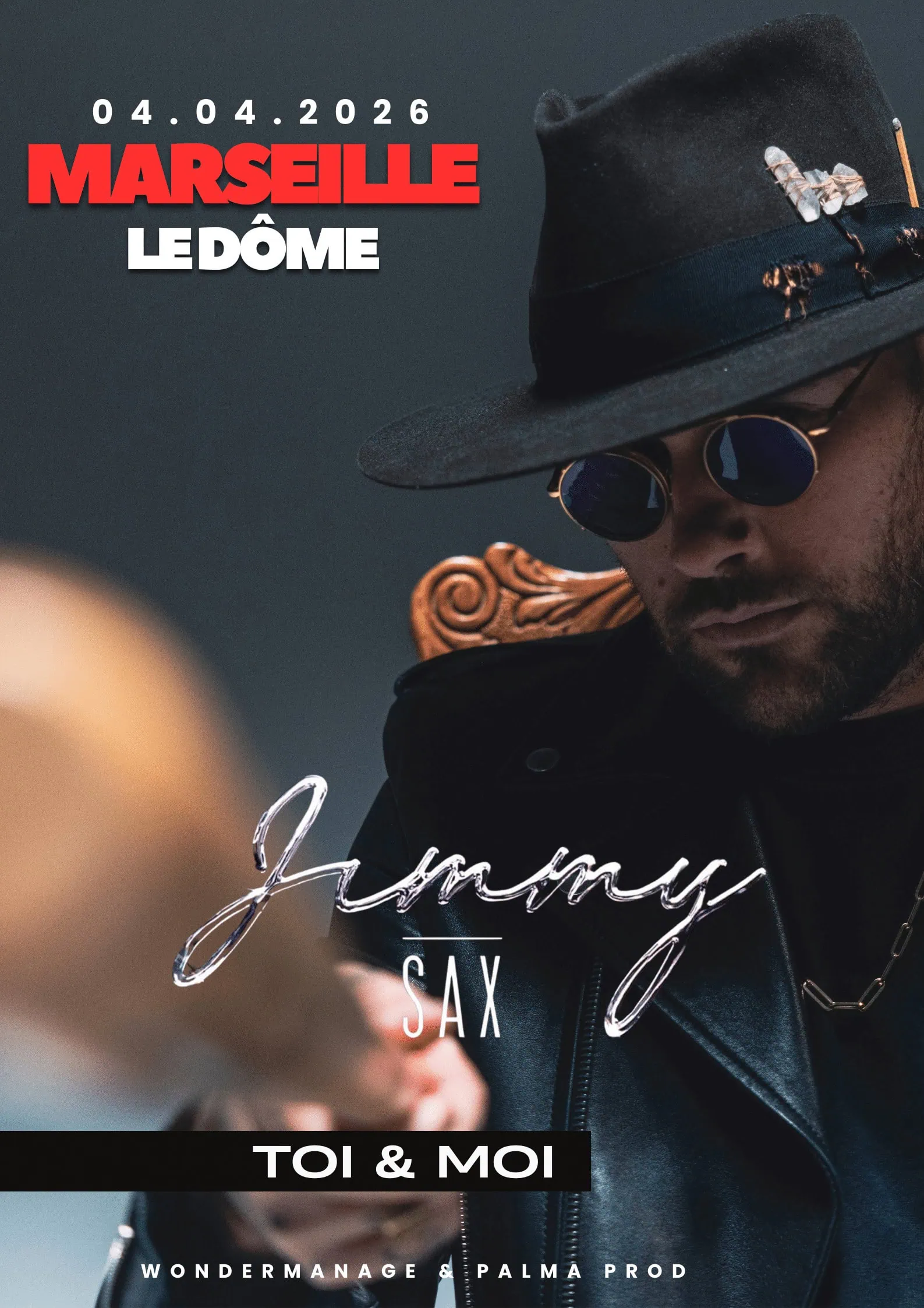 JIMMY SAX en concert le samedi 4 avril 2026 au Dôme de Marseille ! 4 JIMMY SAX en concert le samedi 4 avril 2026 au Dôme de Marseille !