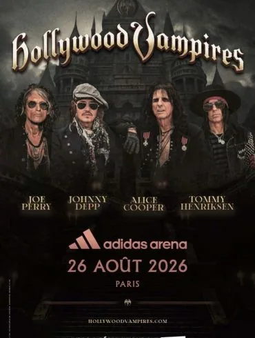 Hollywood Vampires en concert à Paris Adidas Arena 26 août 2026 4 Hollywood Vampires en concert à Paris Adidas Arena 26 août 2026
