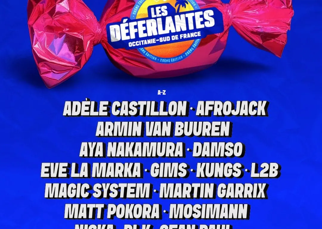 Les Déferlantes 2026 : Aya Nakamura, Sean Paul et Martin Garrix en têtes d'affiche 1 Les Déferlantes 2026 : Aya Nakamura, Sean Paul et Martin Garrix en têtes d'affiche