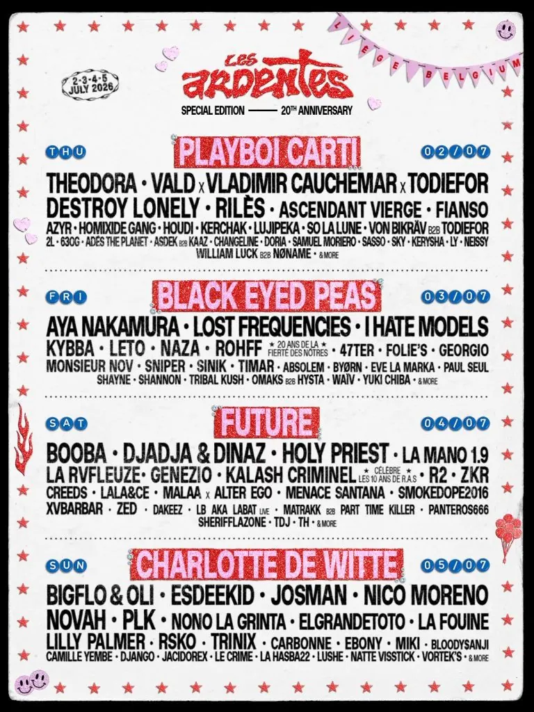 Les Ardentes 2026 : programmation, dates, prix et infos pratiques 4 Les Ardentes 2026 : programmation, dates, prix et infos pratiques