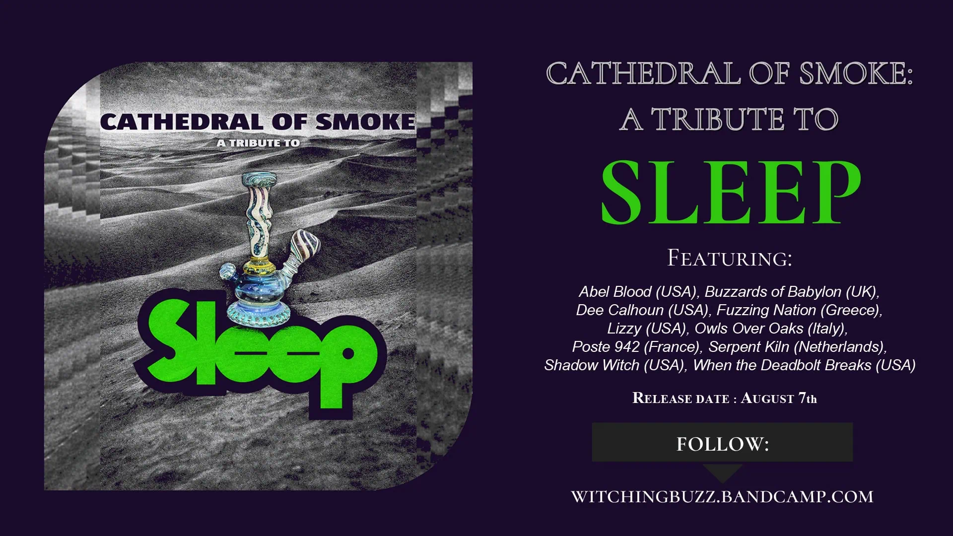Cathedral of Smoke : le doom de Sleep rallumé par Witching Buzz 3 Photo de couverture de Yanick - Wolverine