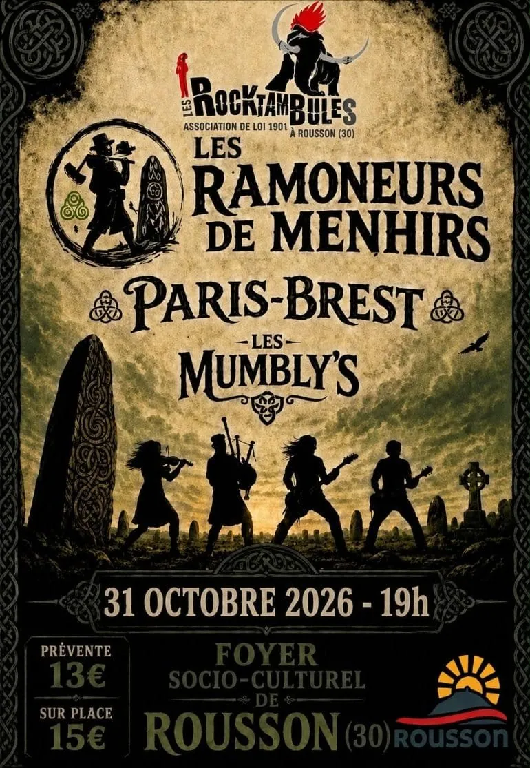Rocktambules 2026 : les Ramoneurs de Menhirs en tête d&rsquo;affiche