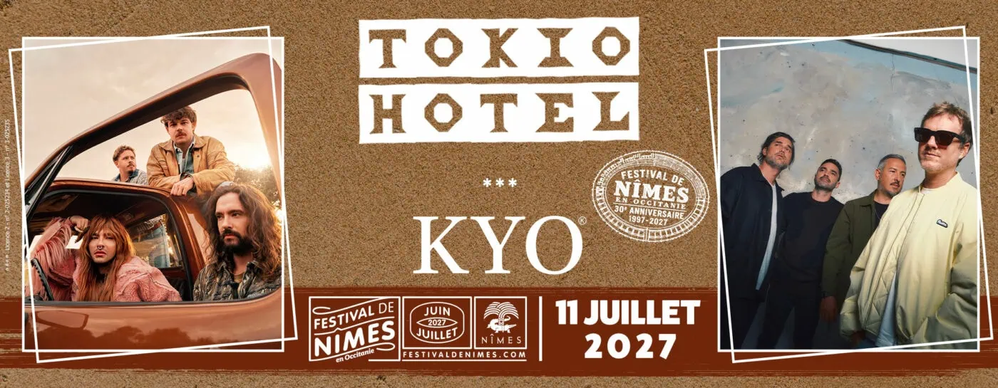 Tokio Hotel et Kyo réunis aux Arènes de Nîmes en 2027 3 Photo de l'artiste Tokio Hotel et Kyo - Tokio Hotel - Kyo au Festival de Nu00eemes